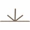 Ekena Millwork Saratoga Smooth Timber Gable Bracket, Douglas Fir, 96"W x 56"H x 1 1/2"D x 3 1/2"F, 14/12 Pitch GBW096X56X0204SAR00SDF - alternate 4